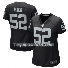 Camiseta Mujer NFL Oakland Raiders Khalil Mack 52 Nike Negro 